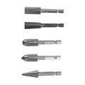 Набор шарошек по дереву и пластику ТУНДРА, никелированное покрытие, шстигр. хвостовик, 5 шт.   98464 9846412 - фото 17172317