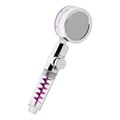 Лейка для душа ZEIN Z4087, микроточки, кнопка "стоп", вентилятор, спираль, фиолетовый/хром 10198186 - фото 17173295