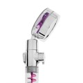 Лейка для душа ZEIN Z4087, микроточки, кнопка "стоп", вентилятор, спираль, фиолетовый/хром 10198186 - фото 17173301