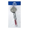Лейка для душа ZEIN Z4088, микроточки, кнопка "стоп", вентилятор, спираль, красный/хром 10198187 - фото 17173316