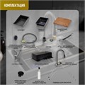 Кухонная мойка ZEIN M03, S=3.0 и 0.7мм, смеситель, корзины, разделочная доска, сифон, графит 9932021 - фото 17173655