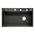 Кухонная мойка ZEIN M03, S=3.0 и 0.7мм, смеситель, корзины, разделочная доска, сифон, графит 9932021 - фото 17173666