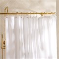 Штора для ванной SL Home, с люверсами, полиэстер, 200×200 см, белая 9924614 - фото 17174604