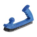 Щетка металлическая двуручная ТУНДРА, пластиковая рукоятка, 5-рядная, стальная щетина 10444889 - фото 17174821