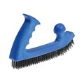 Щетка металлическая двуручная ТУНДРА, пластиковая рукоятка, 5-рядная, стальная щетина 10444889 - фото 17174823