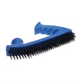 Щетка металлическая двуручная ТУНДРА, пластиковая рукоятка, 5-рядная, стальная щетина 10444889 - фото 17174824