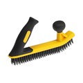 Щетка металлическая двуручная ТУНДРА, двухкомпонентная рукоятка, 5-рядная, стальная щетина 10444891 - фото 17174830