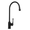 Смеситель для кухни ZEIN Z3743, "капелька", однорычажный, высота излива 26 см, черный 9932051 - фото 17175528