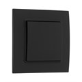 Выключатель проходной TOT Elegant, 10 А, 1 кл., скрытый, черный 10439581 - фото 17180140