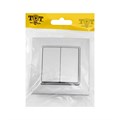 Выключатель TOT Elegant, 10 А, 2 кл., скрытый, серебристый 10439588 - фото 17180158