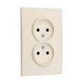 Розетка двухместная TOT Elegant, 10 А, скрытая, без з/к, бежевая 10439609 - фото 17180215 Розетка двухместная TOT Elegant, 10 А, скрытая, без з/к, бежевая 10439609 - фото 17180215