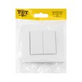Выключатель проходной TOT Matte Glass, 10 А, 2 кл., скрытый, стекло, белый 10439653 - фото 17180368
