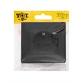 Розетка одноместная TOT Matte Glass, 16 А, скрытая, с з/к, стекло, черная 10439669 - фото 17180423