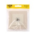Розетка телевизионная одноместная TOT Matte Glass, скрытая, стекло, бежевая 10439689 - фото 17180513
