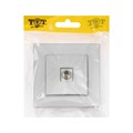 Розетка телевизионная одноместная TOT Matte Glass, скрытая, стекло, серебристая 10439691 - фото 17180518