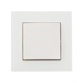 Выключатель проходной TOT Glossy Glass, 10 А, 1 клавиша, скрытый, стекло, белый 10439701 - фото 17180561