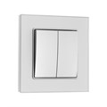 Выключатель проходной TOT Glossy Glass, 10 А, 2 клавиши, скрытый, стекло, серебристый 10439712 - фото 17180595 Выключатель проходной TOT Glossy Glass, 10 А, 2 клавиши, скрытый, стекло, серебристый 10439712 - фото 17180595