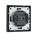 Розетка одноместная TOT Glossy Glass, 10 А, скрытая, без з/к, стекло, черная 10439719 - фото 17180617