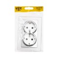 Розетка двухместная TOT Glossy Glass, 16 А, скрытая, с з/к, стекло, серебристая 10439728 - фото 17180653 Розетка двухместная TOT Glossy Glass, 16 А, скрытая, с з/к, стекло, серебристая 10439728 - фото 17180653