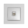 Розетка компьютерная одноместная TOT Glossy Glass, скрытая, стекло, серебристая 10439732 - фото 17180661 Розетка компьютерная одноместная TOT Glossy Glass, скрытая, стекло, серебристая 10439732 - фото 17180661