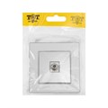 Розетка телевизионная одноместная TOT Glossy Glass, скрытая, стекло, серебристая 10439738 - фото 17180693