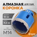 Коронка алмазная ТУНДРА, для УШМ, 50 х 35.8 мм, М14 10627831 - фото 17183916