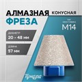 Фреза алмазная конусная ТУНДРА, 20 - 48 мм, для обработки мрамора, гранита и керамики 10627839 - фото 17183944