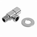 Кран для бытовых приборов ZEIN engr, 1/2" х 3/4", квадратный, угловой, хром 9603112 - фото 17184422