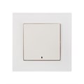 Выключатель TOT Matte Glass, 10 А, 1 кл., с подсветкой, скрытый, стекло, белый 10439644 - фото 17184864