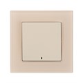 Выключатель TOT Matte Glass, 10 А, 1 кл., с подсветкой, скрытый, стекло, бежевый 10439645 - фото 17184870