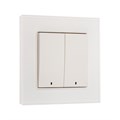 Выключатель TOT Matte Glass, 10 А, 2 кл., с подсветкой, скрытый, стекло, белый 10439657 - фото 17184887