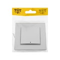 Выключатель TOT Glossy Glass, 10 А, 1 клавиша, с подсветкой, скрытый, стекло, серебристый 10439705 - фото 17184921
