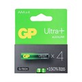 Батарейка алкалиновая GP Ultra Plus Alkaline G-tech, AAA, LR03-4BL, 1.5В, блистер, 4 шт. 10846387 - фото 17185072