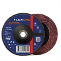 Лепестковый круг 180x22,23 мм Р80 по металлу конический Flexione КЛТ-2 10000348 FLX0001095 - фото 17190752
