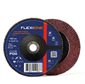Лепестковый круг 180x22,23 мм Р120 по металлу конический Flexione КЛТ-2 10000358 FLX0001096 - фото 17190759