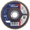 Круг лепестковый конический Цирконий 125x22 мм, Р80 Flexione 10000708 FLX0001108 - фото 17191237