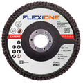 Лепестковый круг 125x22,23 мм P120 по металлу конический Flexione Expert КЛТ-2 10000668 FLX0001128 - фото 17191549
