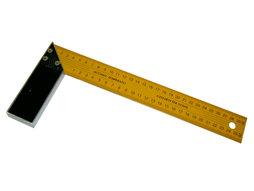 Угольник 400 мм столярный желтый SKRAB 40303