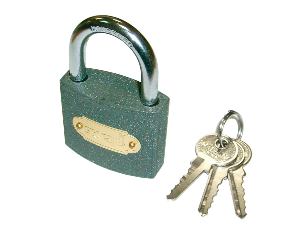 Замок навесной 25 мм серый SKRAB 26600