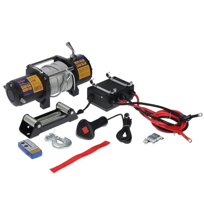 17089821_big Лебедка электрическая ТУНДРА, 12/24V, 6000 lb (2.7 т), 3 л.с., до 8.5 м/мин, 7.2 мм х 24 м — изображение 1
