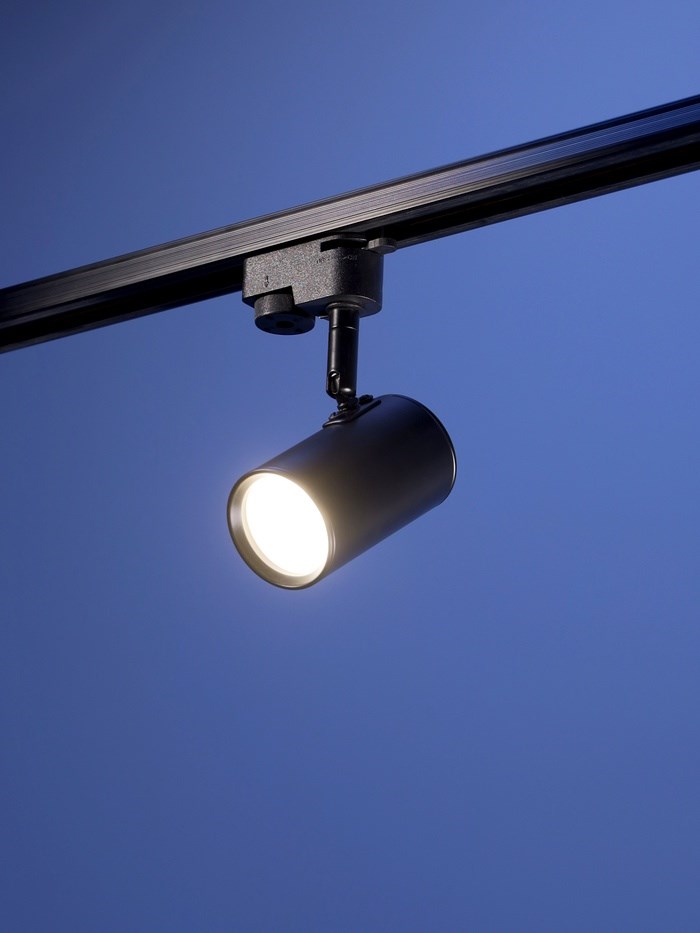 Трековый светильник Luazon Lighting под лампу Gu10, цилиндр, корпус черный